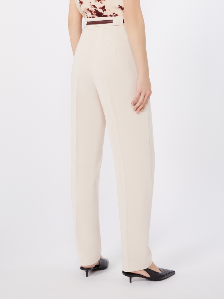 Technical cady carrot-fit trousers - NATURAL - Max Mara - 3