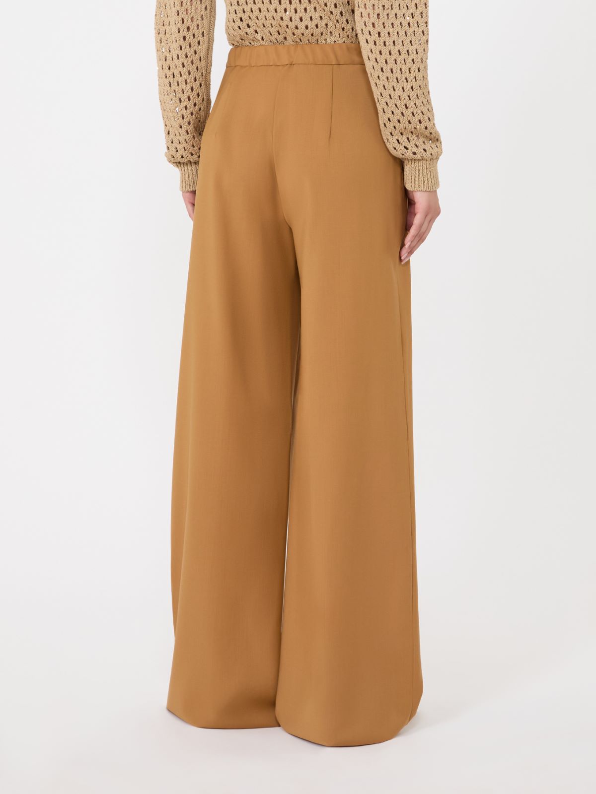 Light woollen cloth trousers - CARAMEL - Max Mara - 3