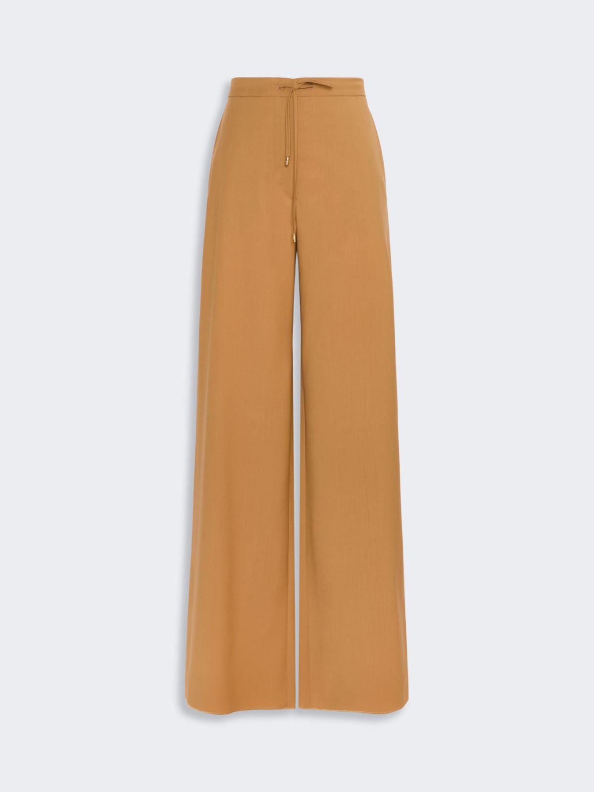 Light woollen cloth trousers - CARAMEL - Max Mara - 4