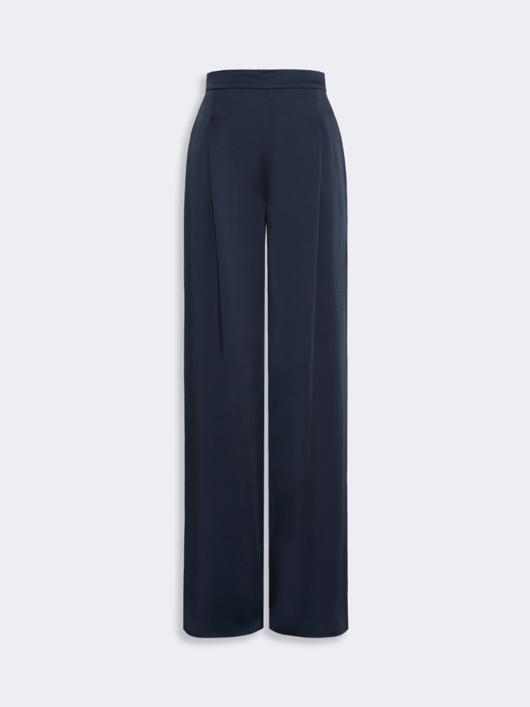 Envers satin palazzo trousers - MIDNIGHTBLUE - 5