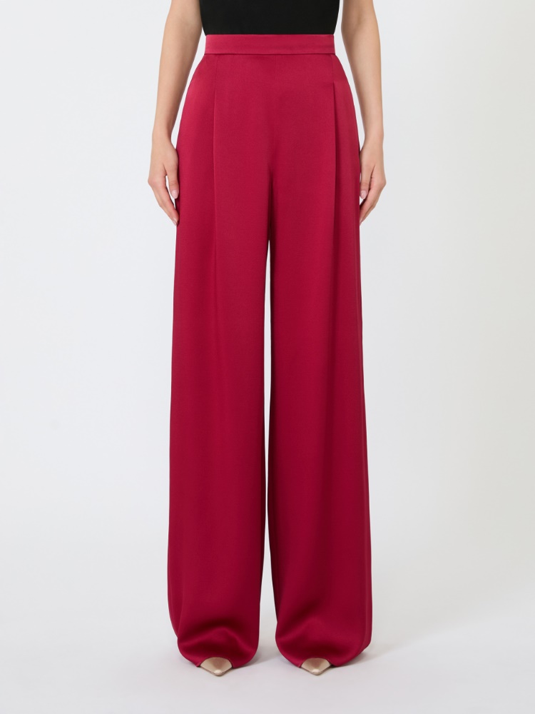 Envers satin palazzo trousers - RUBY - 2