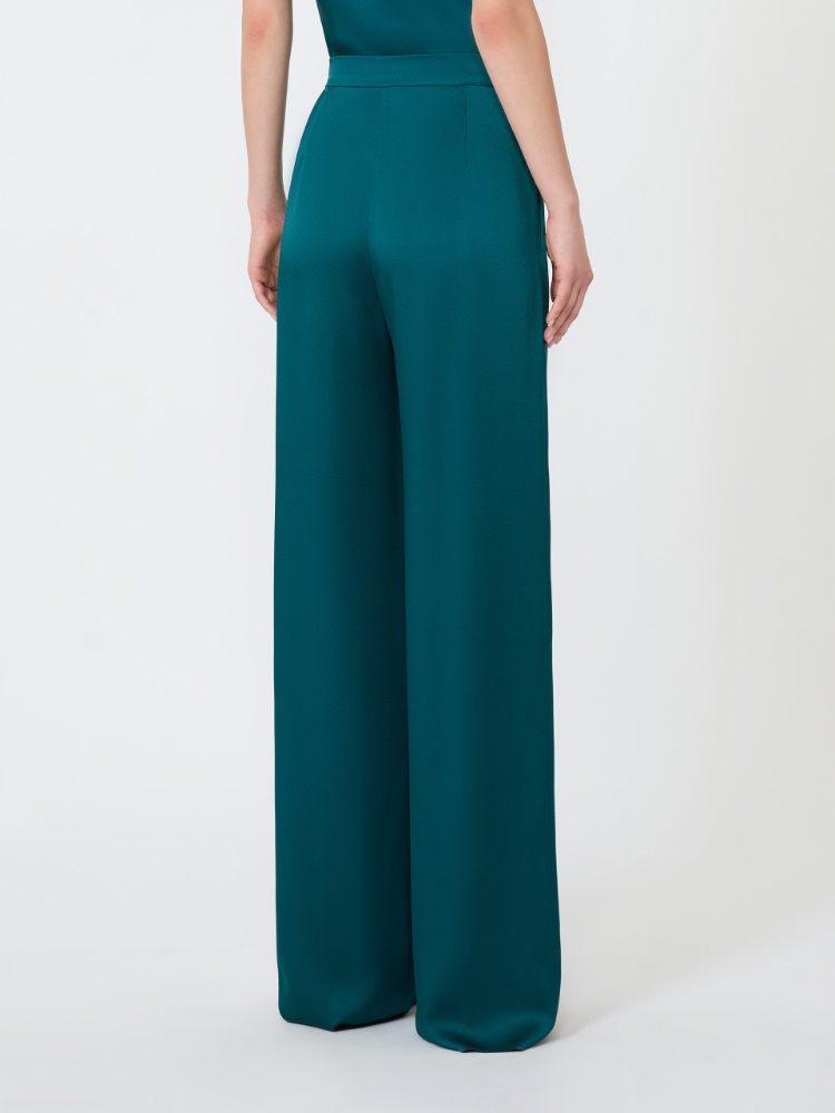 Envers satin palazzo trousers - OIL - 3