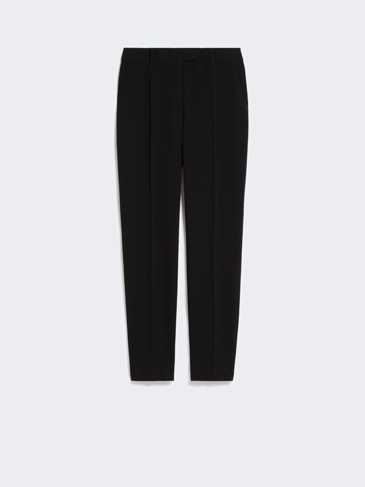 Straight-fit cady trousers - BLACK - 4