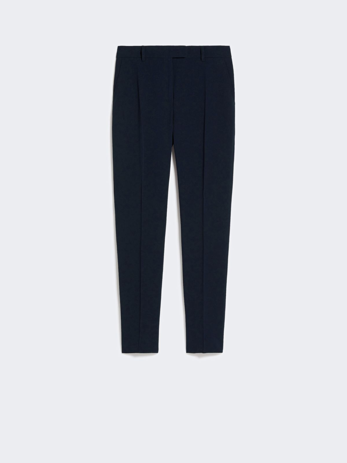 Straight-fit cady trousers - NAVY - 4
