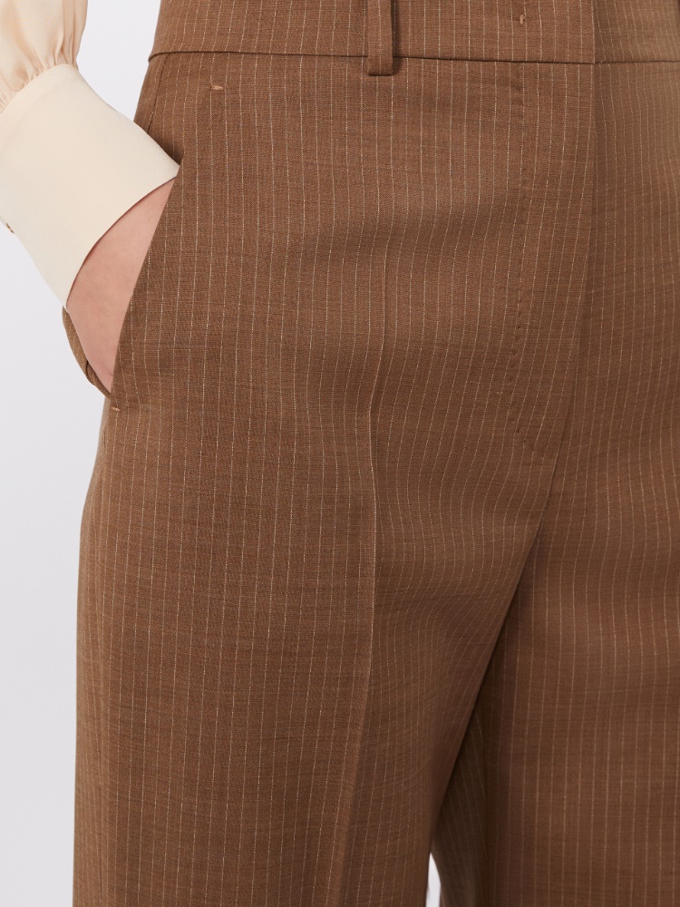 [カンブーサ] ピュア ウール パンツ - CAMEL - 4