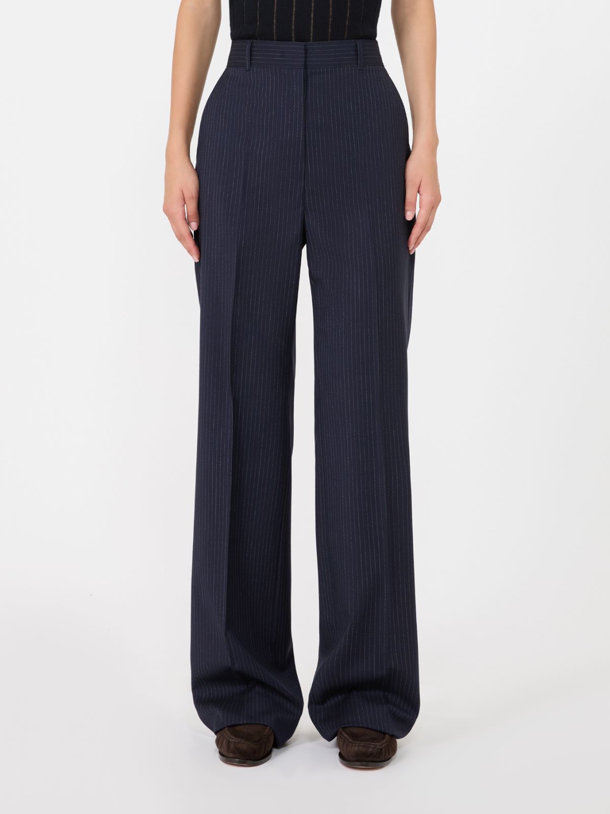 Wool trousers - NAVY - Max Mara - 2