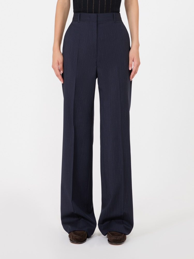 Wool trousers - NAVY - Max Mara - 2