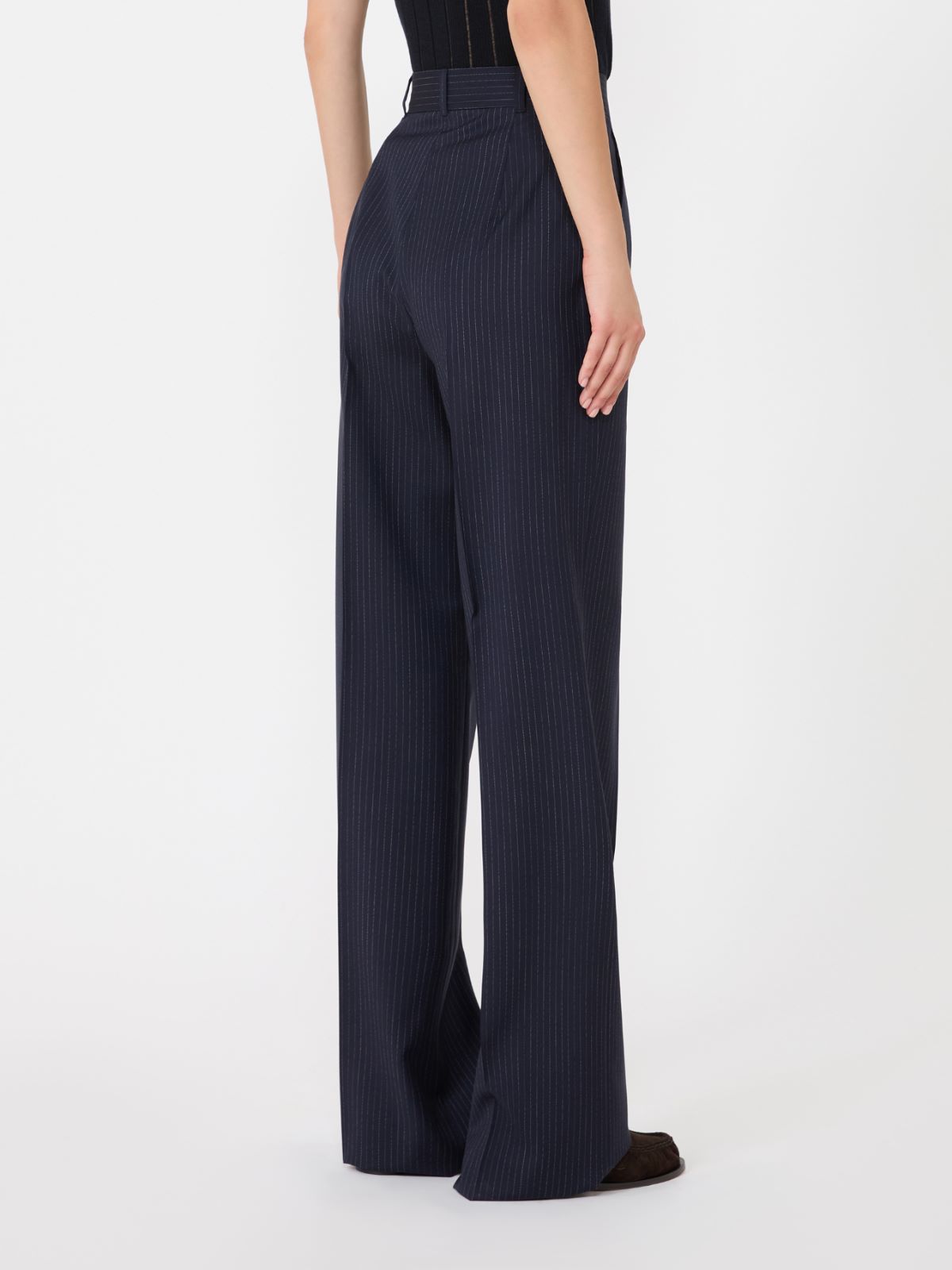 Wool trousers - NAVY - Max Mara - 3