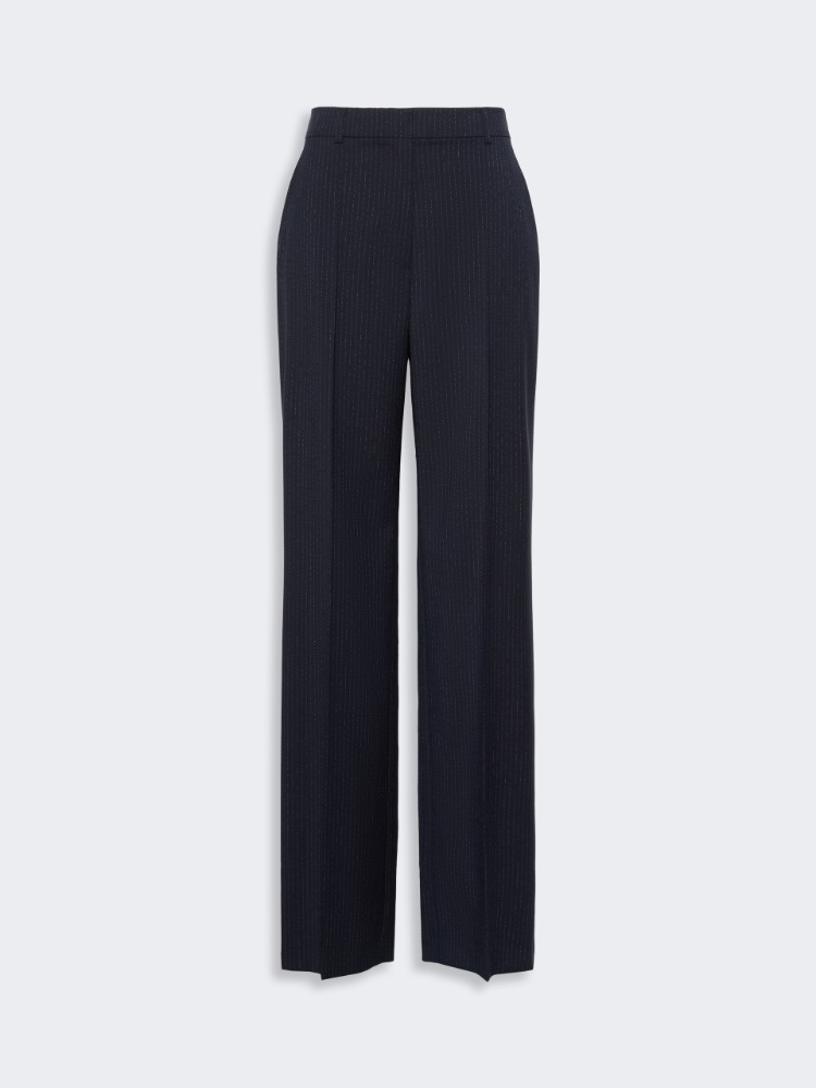Wool trousers - NAVY - Max Mara - 4