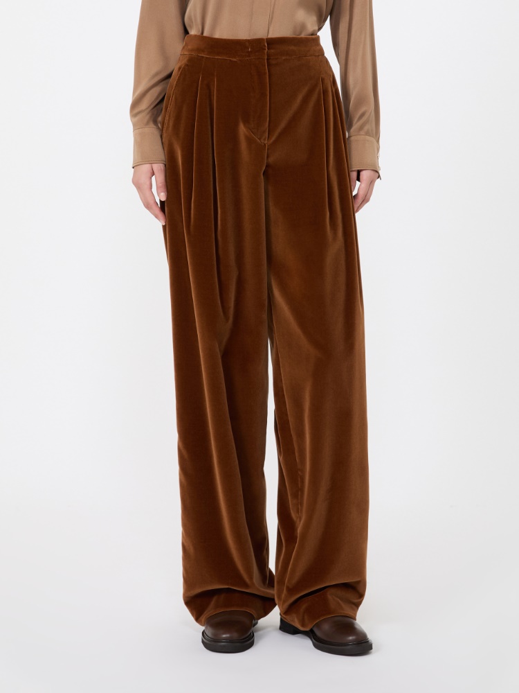 Hose aus glattem Baumwollsamt - TABACK - Max Mara - 2