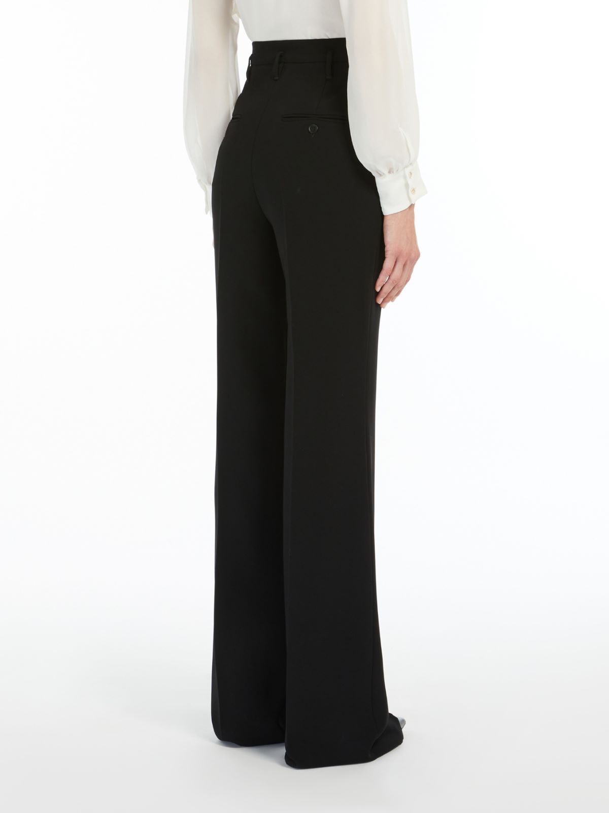 Flared cady trousers - BLACK - 3