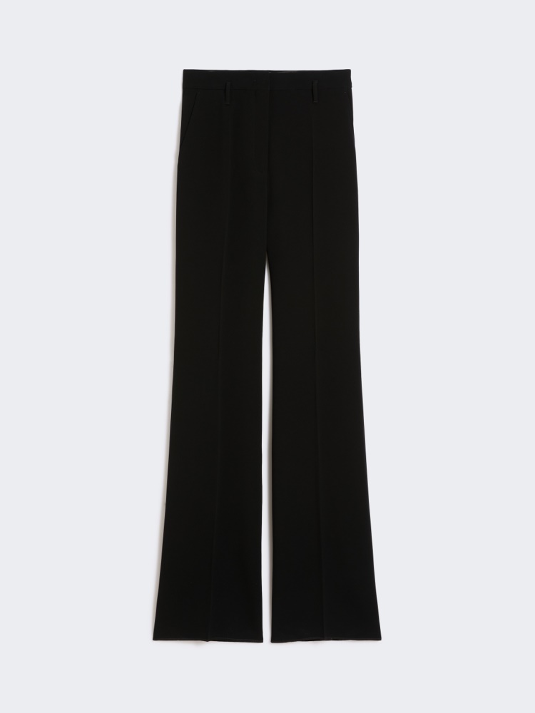 Flared cady trousers - BLACK - 4