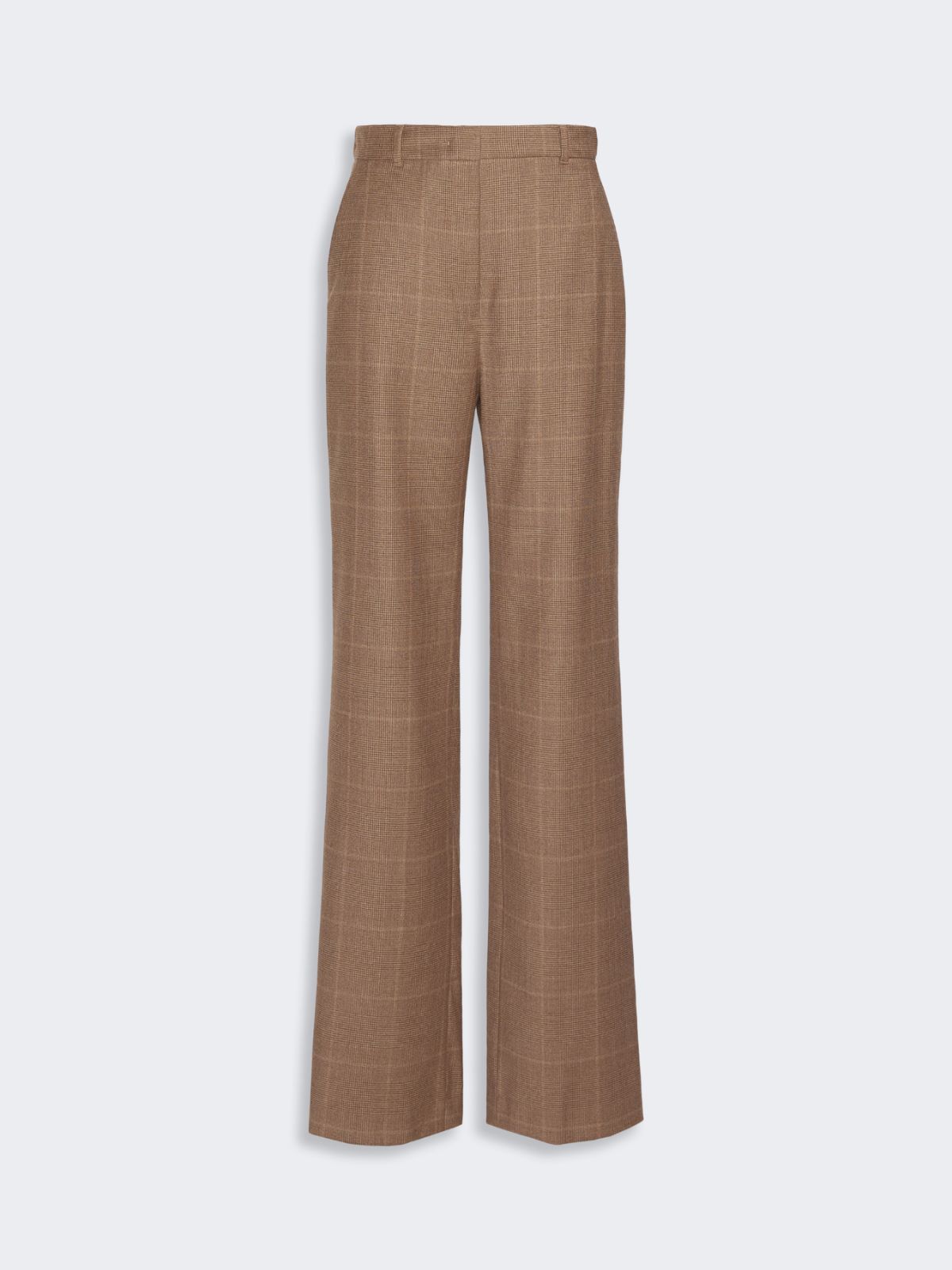Straight-fit wool flannel trousers - CAMEL - Max Mara - 5