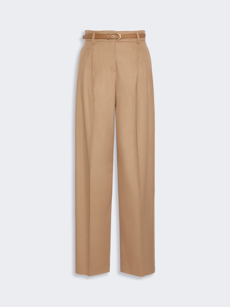 Wool wide-leg trousers - CAMEL - Max Mara - 5