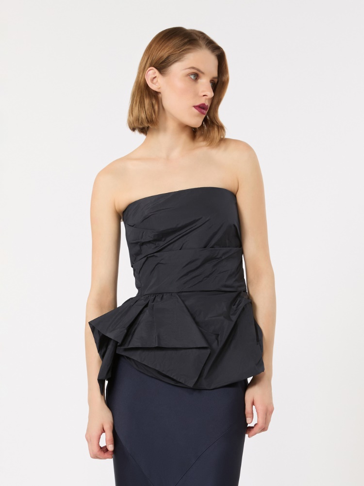 Taffeta corset top - ULTRAMARINE - 2
