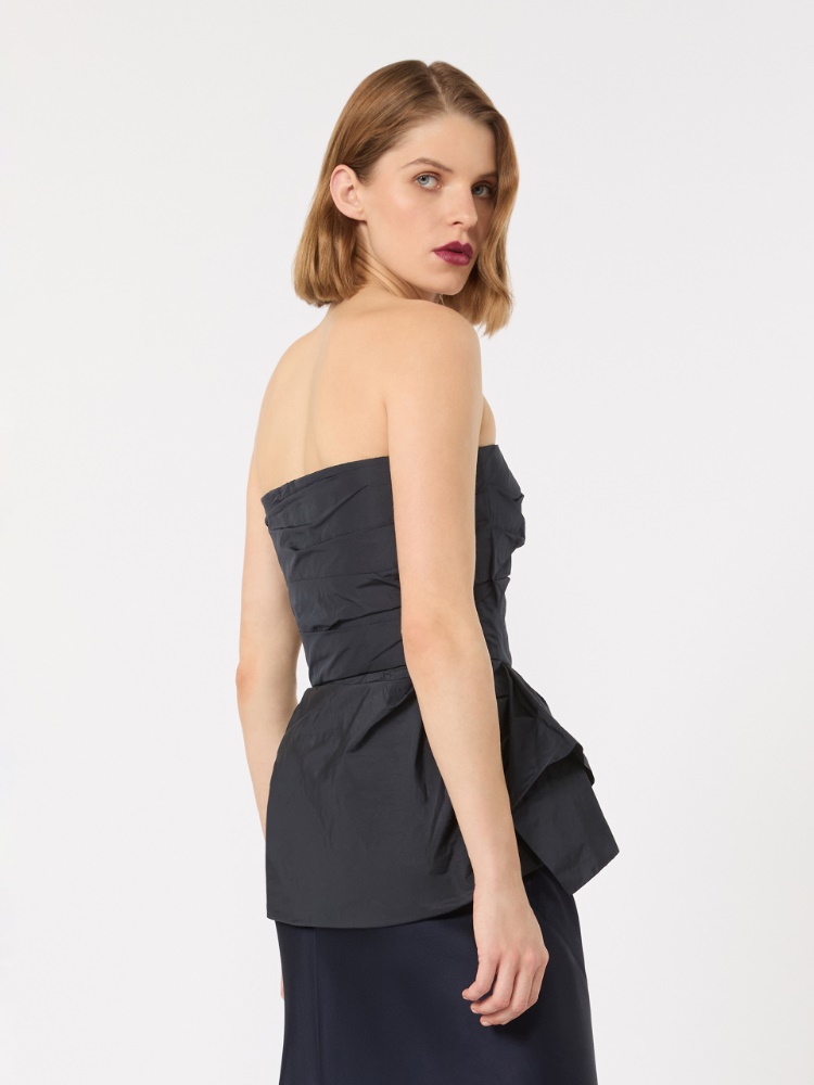 Taffeta corset top - ULTRAMARINE - 3