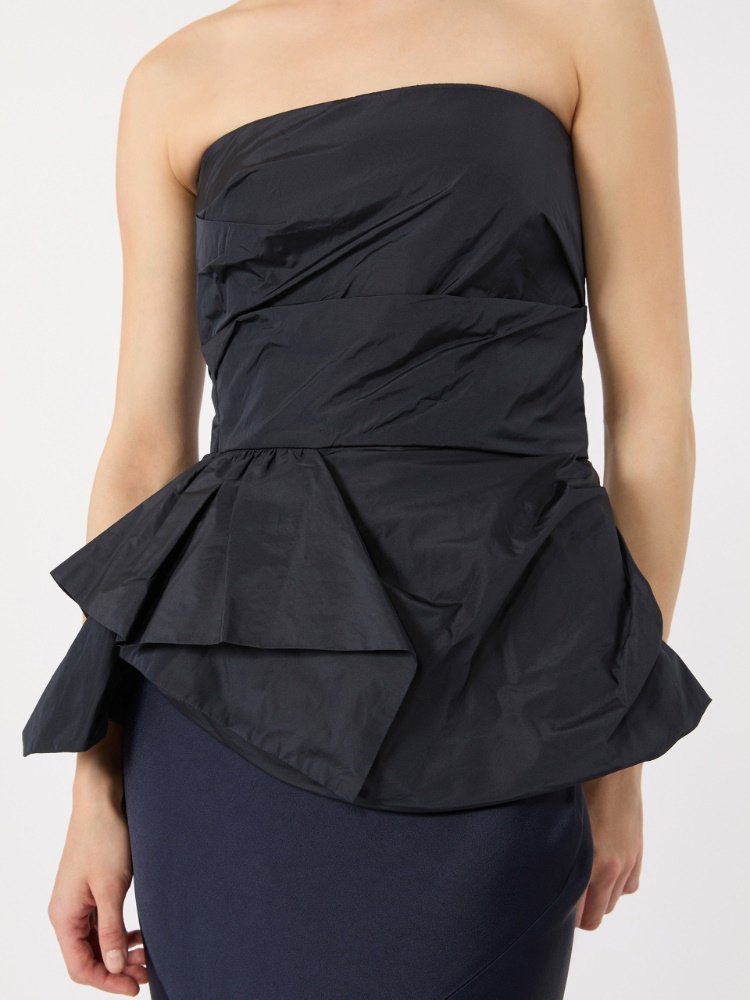 Taffeta corset top - ULTRAMARINE - 4