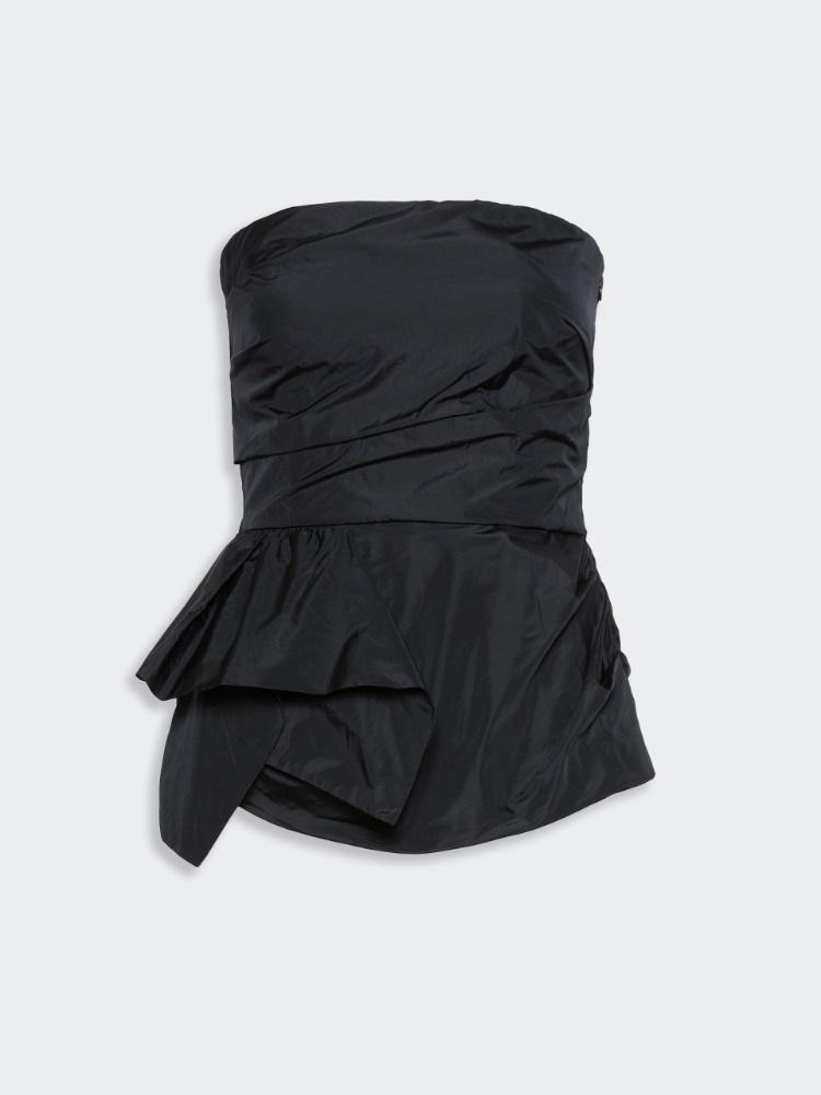 Taffeta corset top - ULTRAMARINE