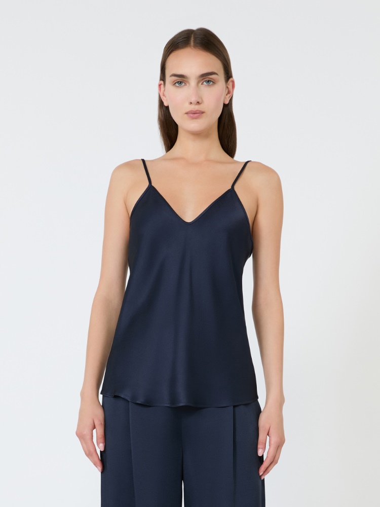 Envers satin camisole top - MIDNIGHTBLUE - 2