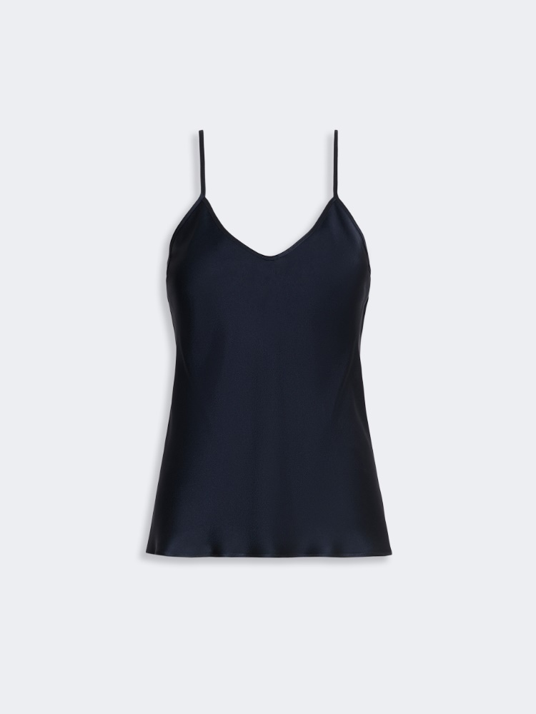 Envers satin camisole top - MIDNIGHTBLUE - 4