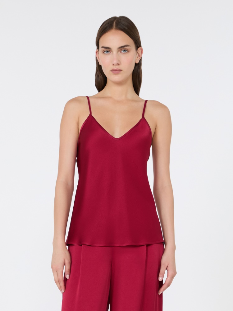 Envers satin camisole top - RUBY - 2