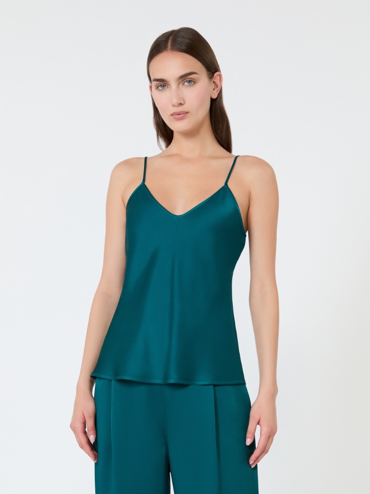 Envers satin camisole top - OIL - 2