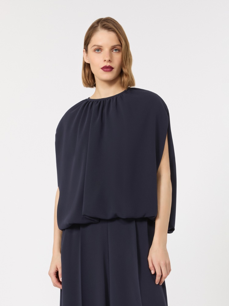 Lightweight cady blouse - MIDNIGHTBLUE - 2