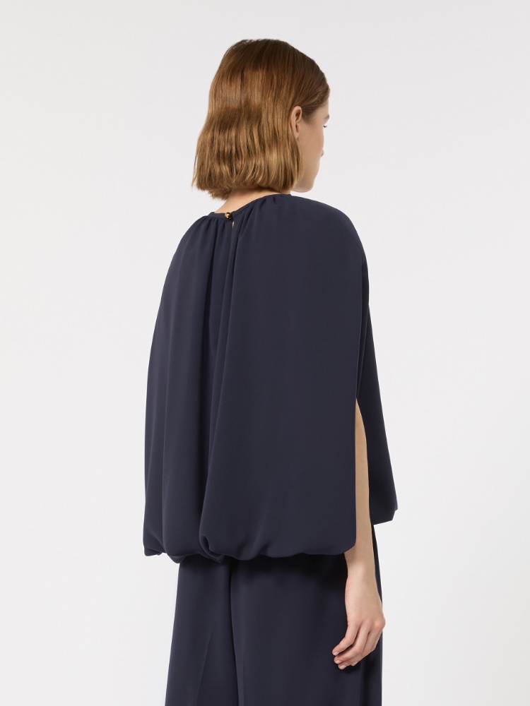 Lightweight cady blouse - MIDNIGHTBLUE - 3