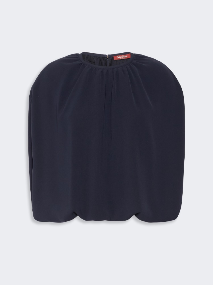 Lightweight cady blouse - MIDNIGHTBLUE - 5