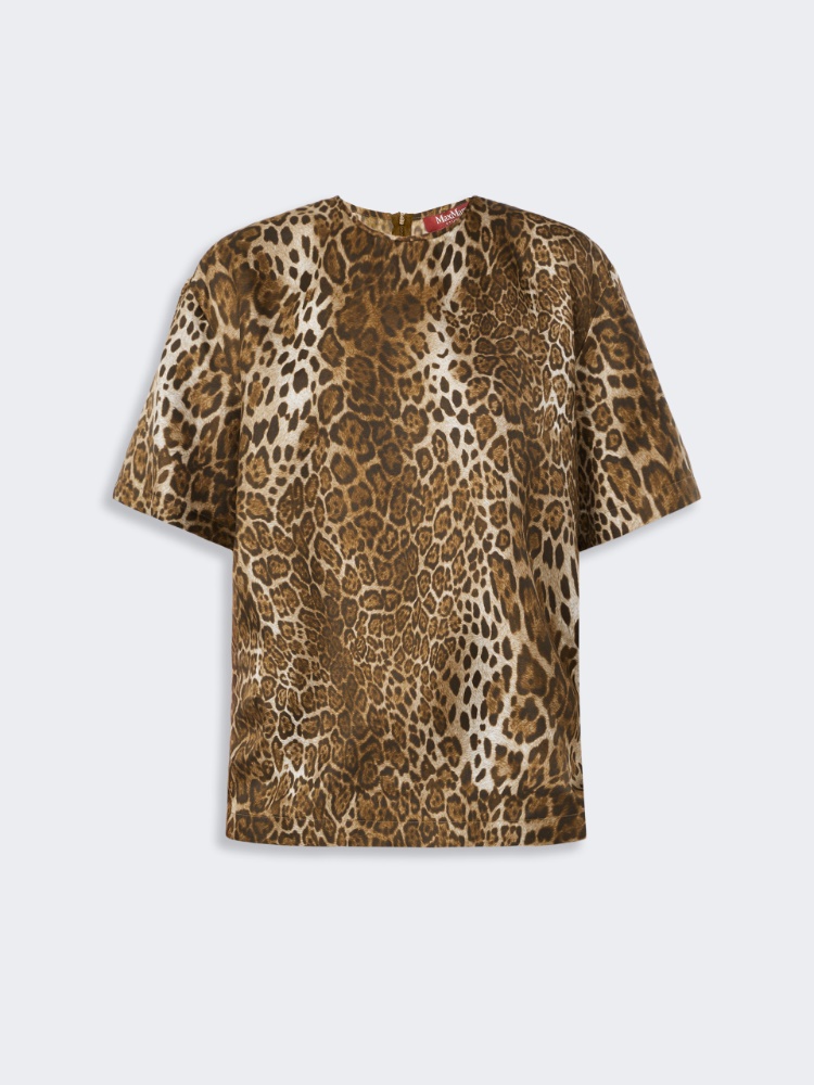Printed silk blouse - BROWN - Max Mara - 4
