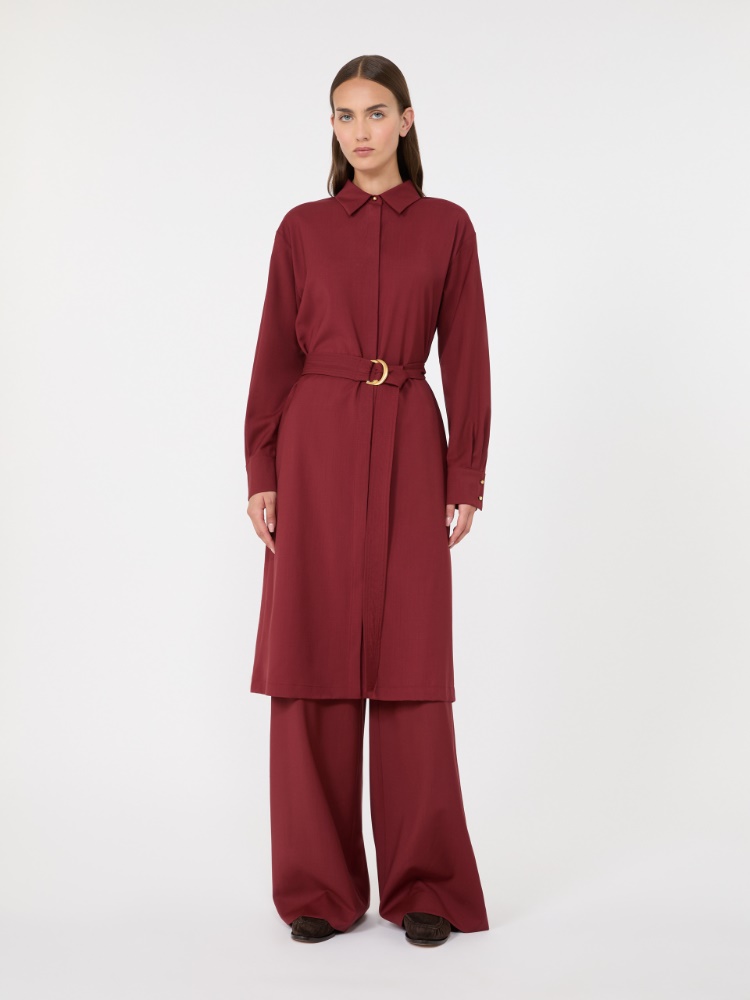 Woollen cloth shirt dress - RUBY