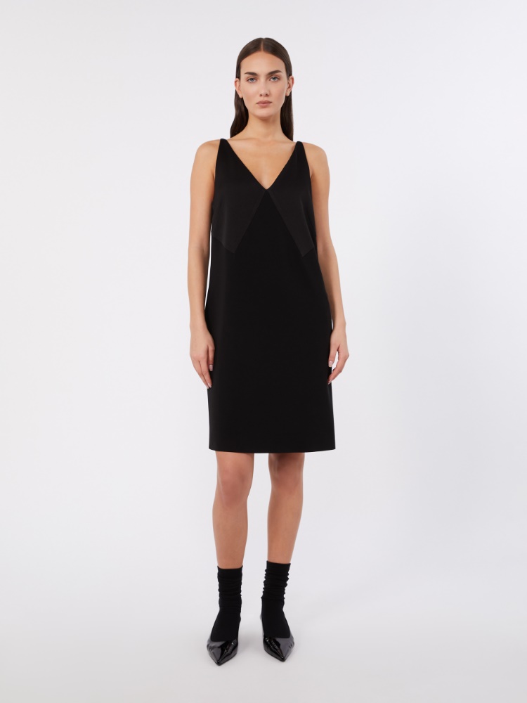 Flared cady dress - BLACK - 2