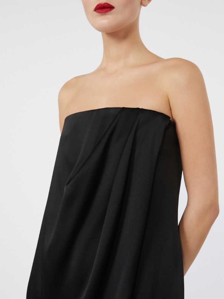 Bustierkleid aus Envers-Satin - SCHWARZ - Max Mara - 4