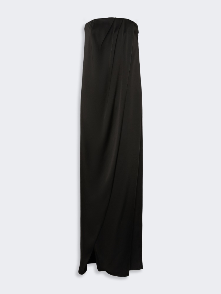 Bustierkleid aus Envers-Satin - SCHWARZ
