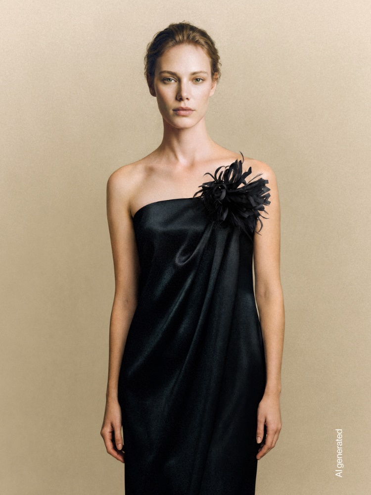 Envers satin bustier dress + BLACK - Max Mara