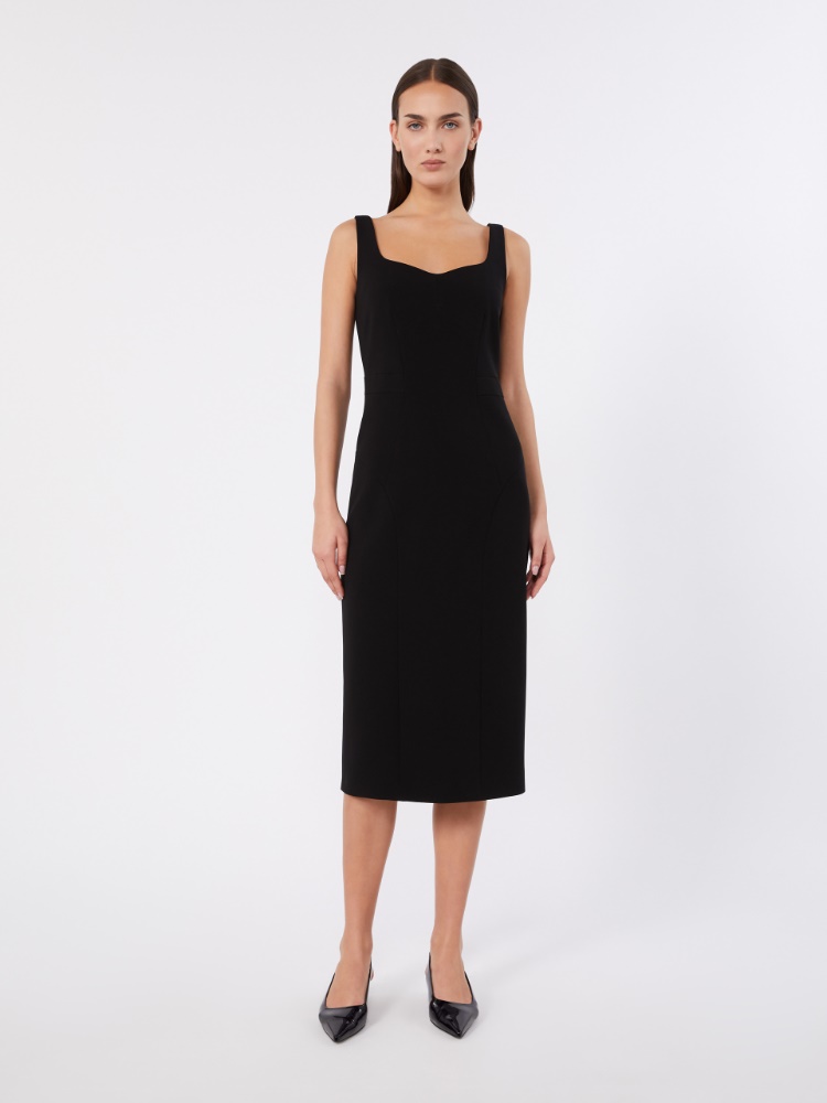 Technical cady princess dress - BLACK - 2