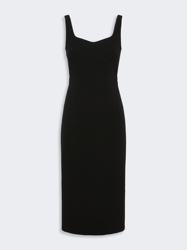 Technical cady princess dress - BLACK - 5