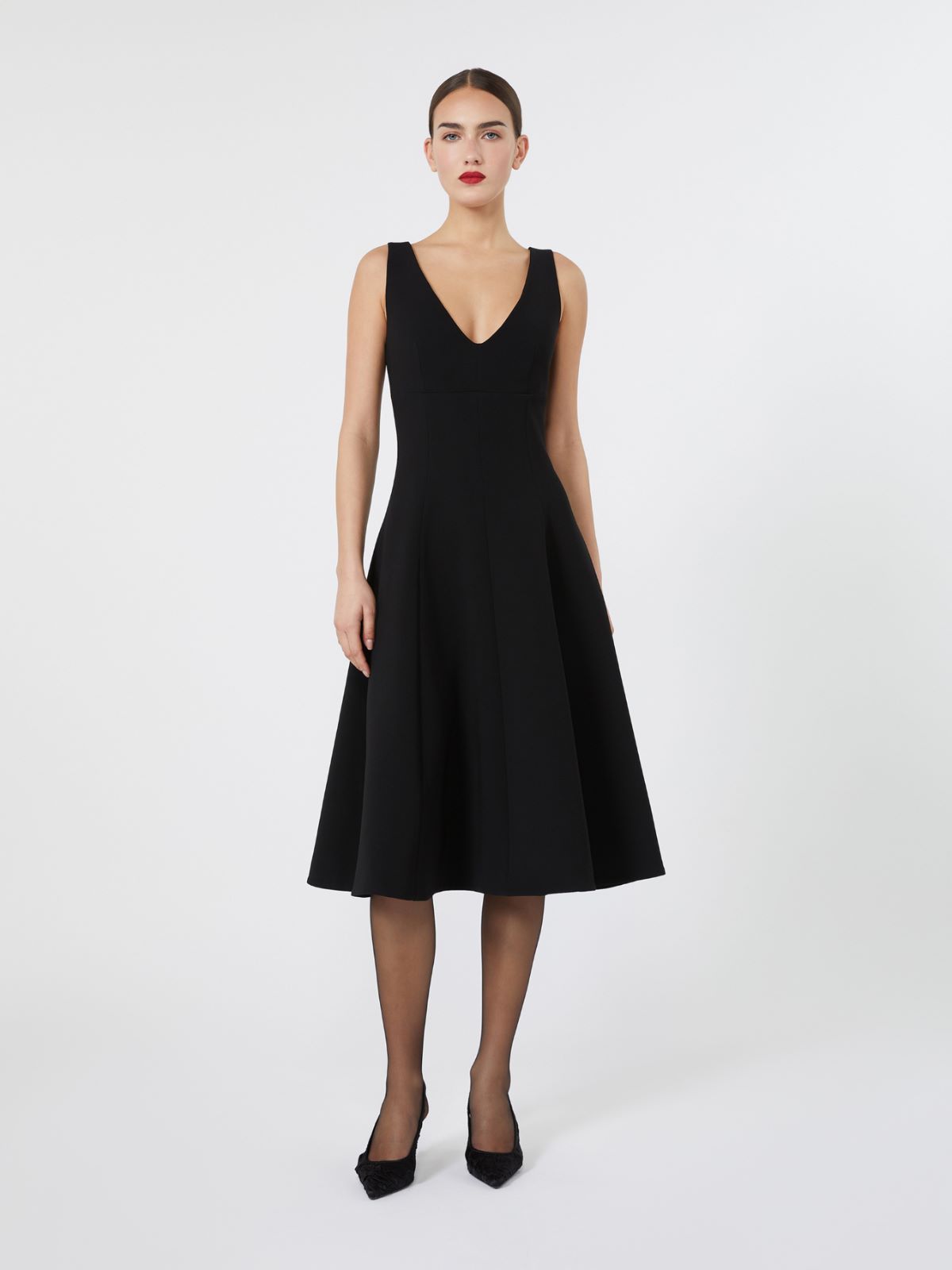 Cady dress with circle skirt - BLACK - Max Mara - 2