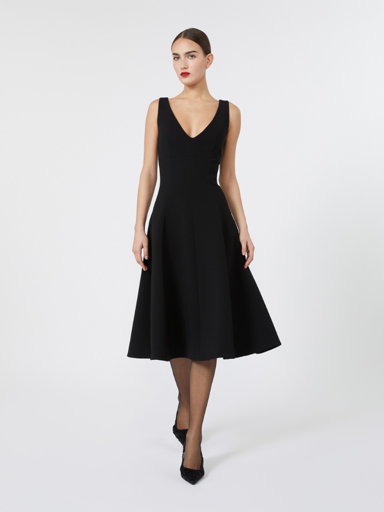 Cady dress with circle skirt - BLACK