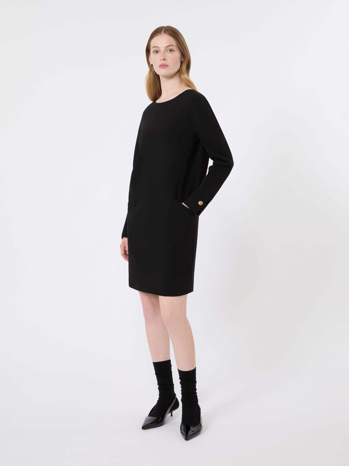 [フロンダ] トリアセテート キャディ ドレス - BLACK - Max Mara - 2