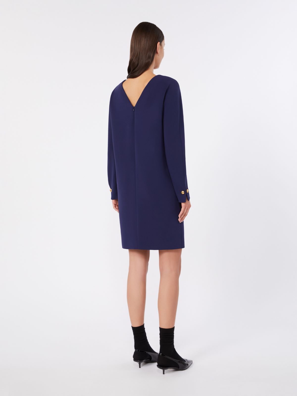 [フロンダ] トリアセテート キャディ ドレス - NAVY - Max Mara - 3