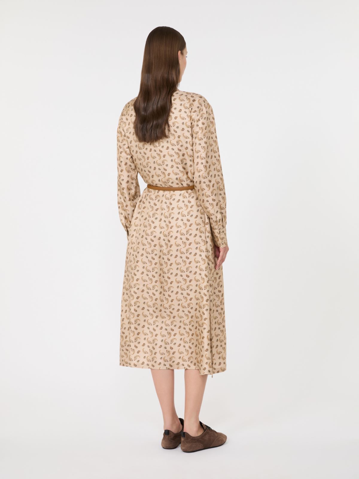 Silk shirt dress - BEIGE - Max Mara - 3