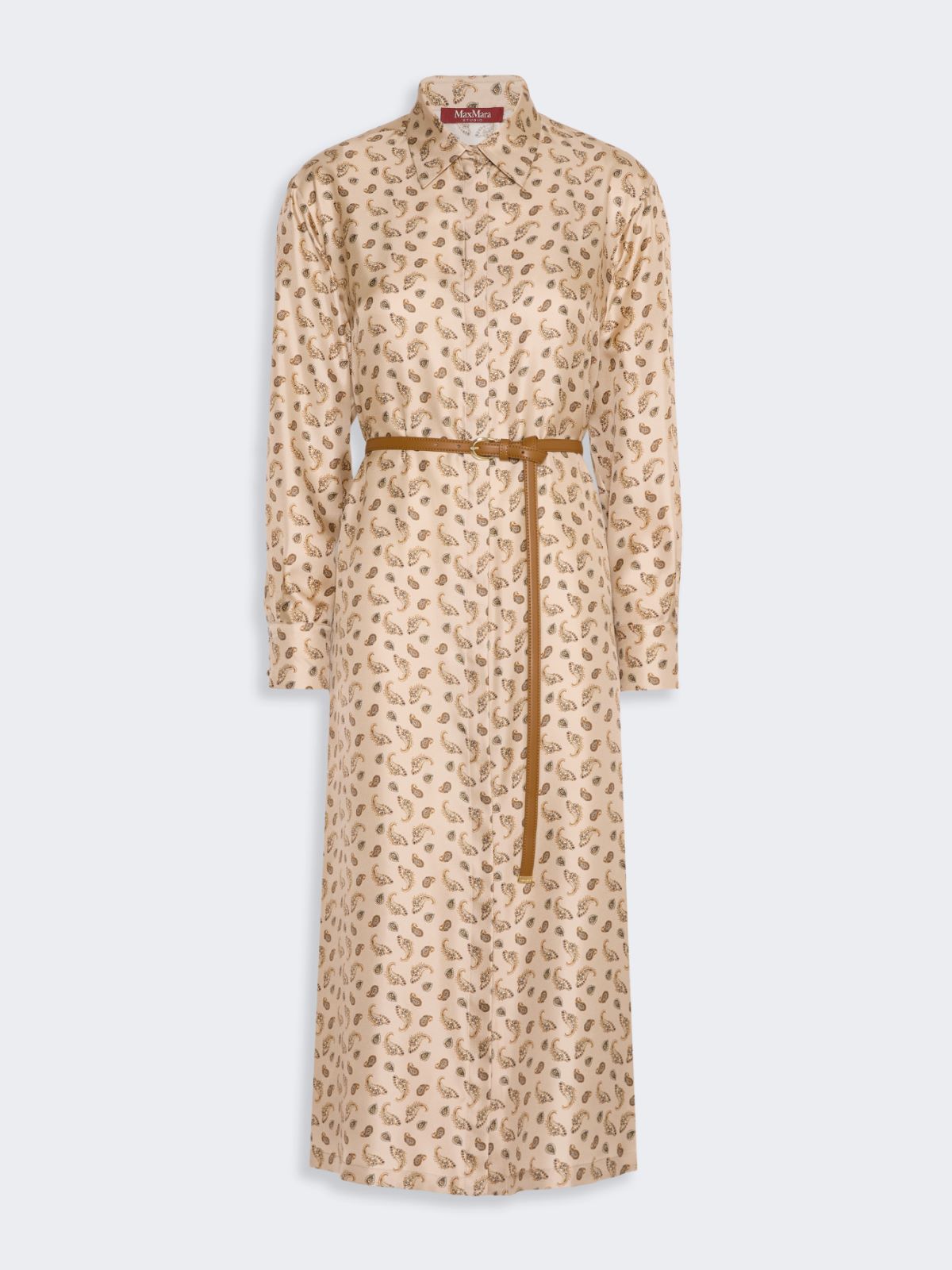 Silk shirt dress - BEIGE - Max Mara - 6