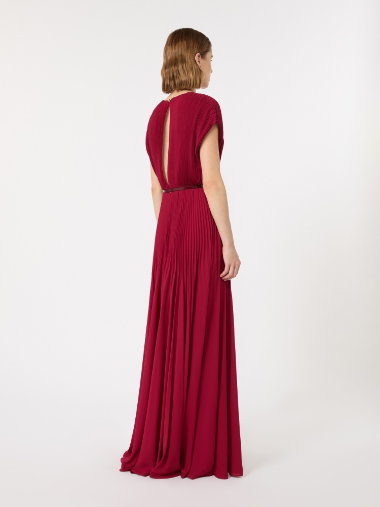 Long sable georgette dress - RUBY - 3