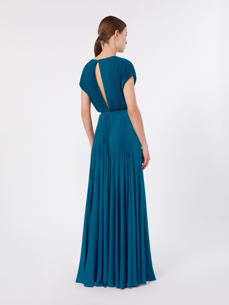 Long sable georgette dress - OIL - 3