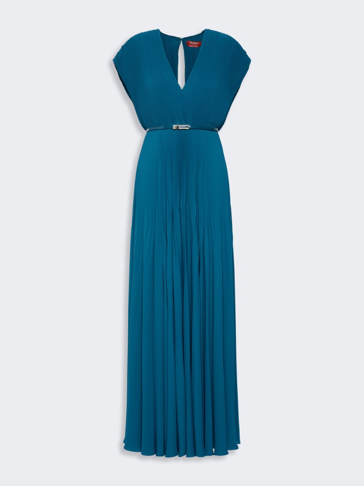 Long sable georgette dress - OIL