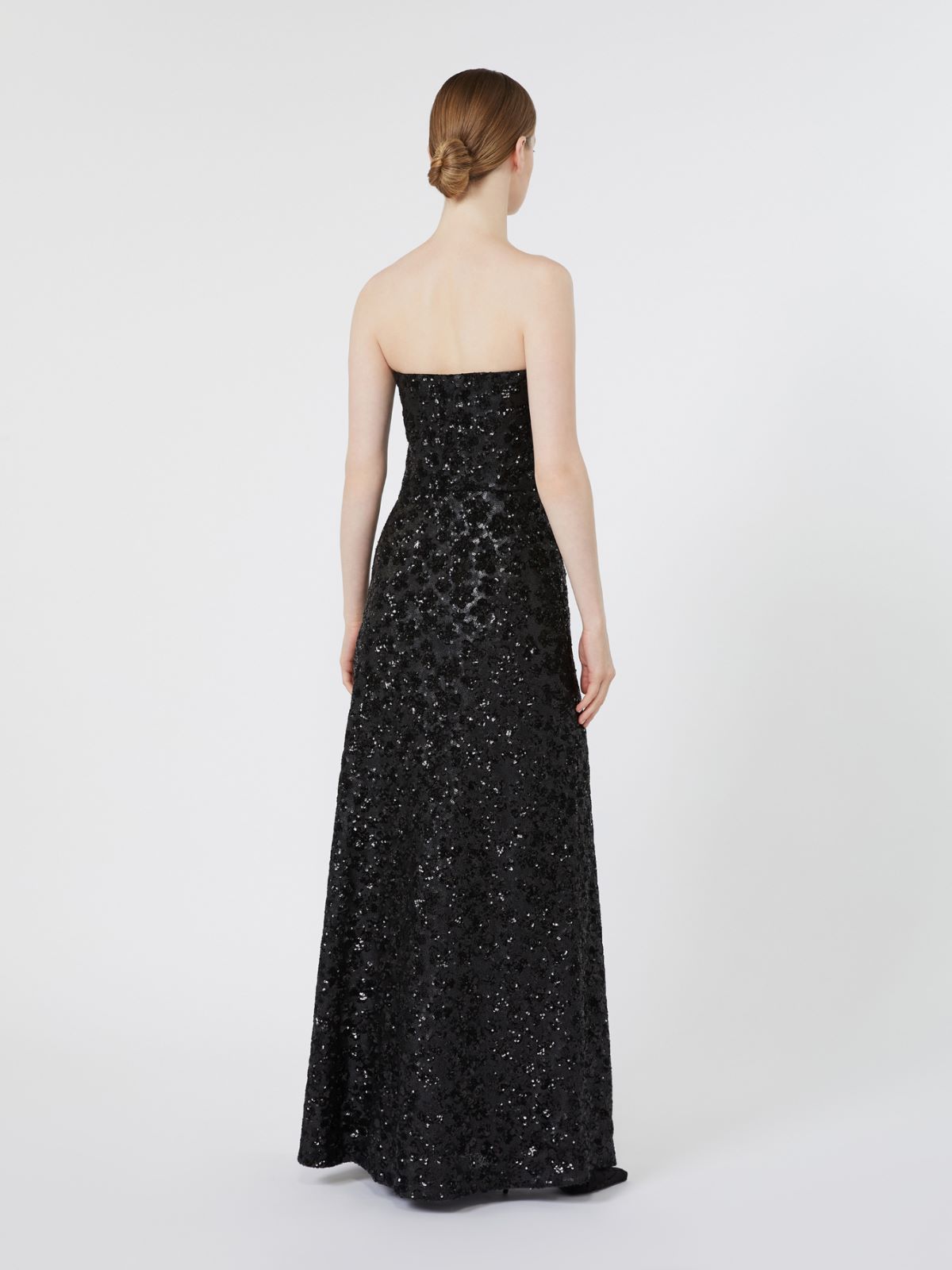 Robe bustier en tulle brodé et sequins - NOIR - Max Mara - 3
