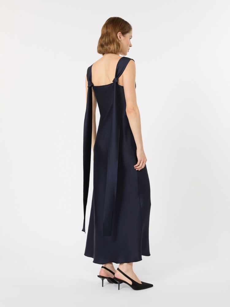 Envers satin slip dress - MIDNIGHTBLUE - 3