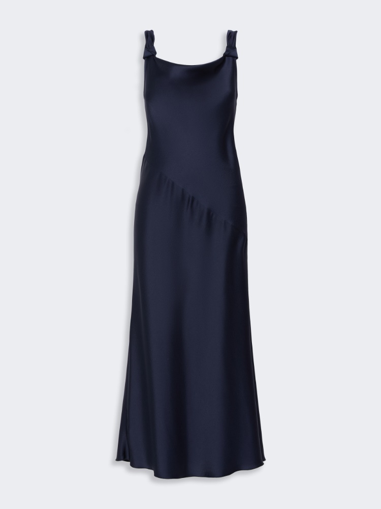 Envers satin slip dress - MIDNIGHTBLUE - 6