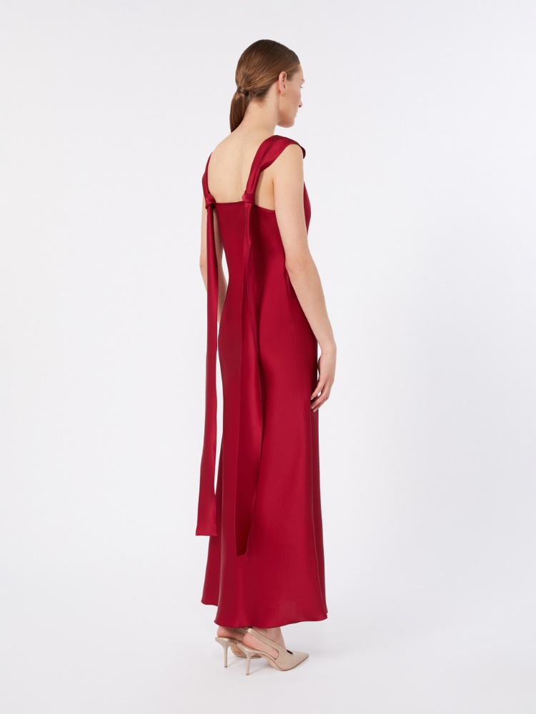 Envers satin slip dress - RUBY - 3